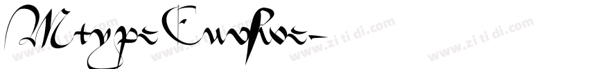 Mtype Cursive字体转换